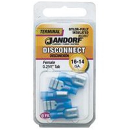 Jandorf Term Disc F Nyl Insul .25 Tab 60867 3400645